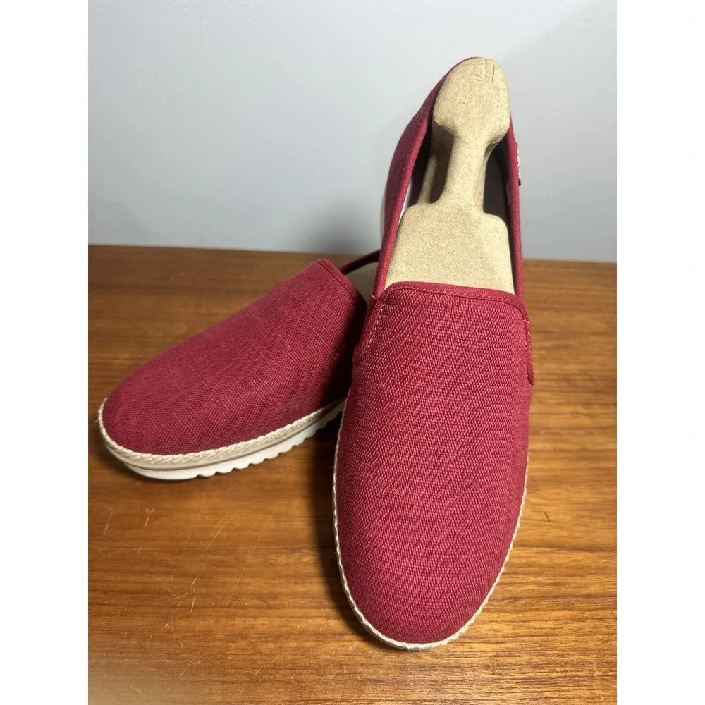 Skechers Bobs Flexpadrille Maroon Espadrille Loafer Shoes Womens Sz 10 New